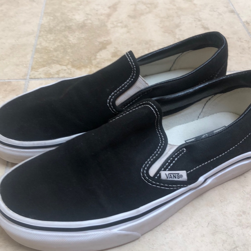 Vans black vans size 7.5 women’s